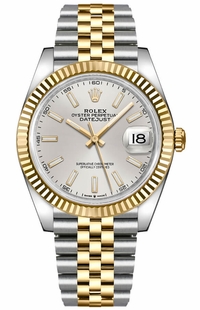 Rolex Datejust 41 Silver Dial Yellow Gold & Steel Watch M126333-0002