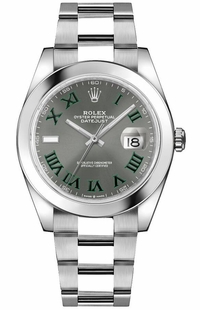 Rolex Datejust 41 Slate Grey Dial Oyster Bracelet Men's Watch 126300-0013