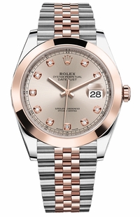 Rolex Datejust 41 Solid 18K Rose Gold & Steel Watch 126301-0008