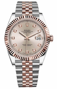 Rolex Datejust 41 Sundust Dial Everose Gold Men's Watch 126331-0008