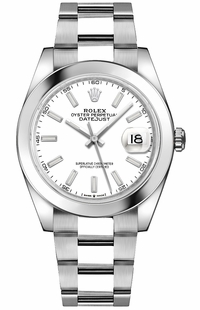 Rolex Datejust 41 White Dial Oyster Bracelet Men's Watch 126300-0005