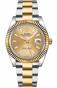 Rolex Datejust 36 Champagne Index Dial Unisex Watch 126233-0016