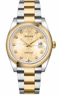 Rolex Datejust Champagne Jubilee Dial Watch 126203-0034