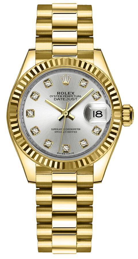 Rolex Lady-Datejust 28 18k Yellow Gold Women