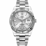 Rolex Datejust II 41 Automatic White Gold Bezel Watch 116334