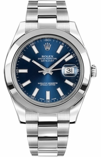 Rolex Datejust II 41 Stainless Steel Men's Watch 116300-0005