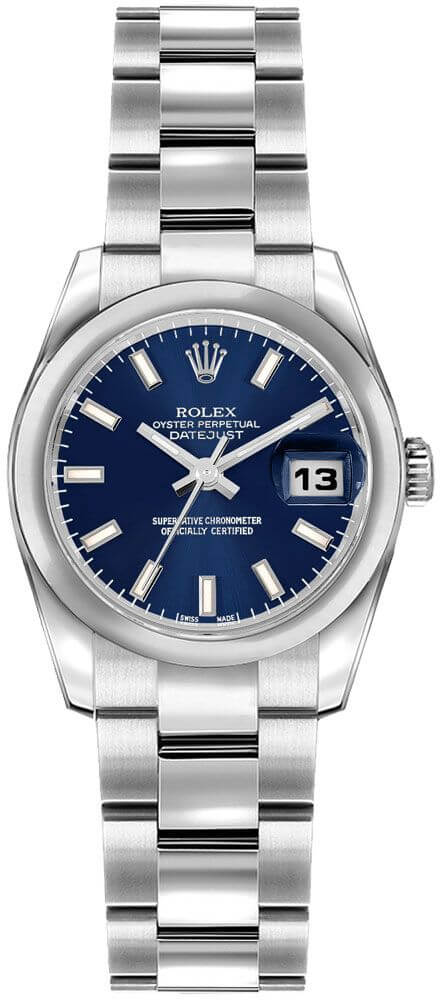 ROLEX ロレックス　デイトジャスト レディース179160 ブルー 179160 Blue Arabic Oyster ロレックス レディ デイトジャスト