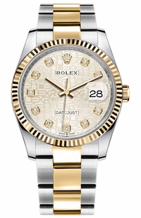 Rolex Datejust 36 Silver Jubilee Diamonds Unisex Watch 126233-0028