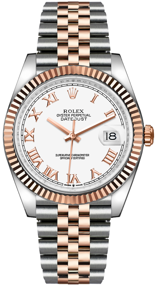 Rolex Datejust 36 18k Rose Gold & Steel Men's Watch 126231