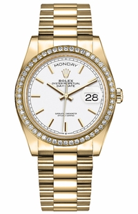 Rolex Day-Date 36 18k Yellow Gold Unisex Watch 128348RBR-0047