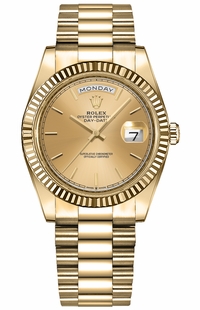 Rolex Day-Date 36 18k Yellow Gold Women's Watch 128238-0045