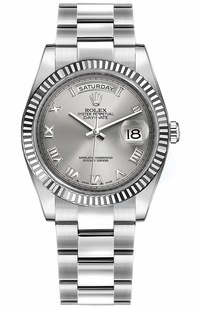 Rolex Day-Date 36 Automatic 18K White Gold Watch 118239-0145