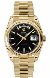Rolex Day-Date 36 Automatic Solid Gold Watch 118208-0082