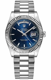 Rolex Day-Date 36 Blue Dial White Gold Watch 118239-0287