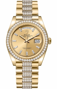 Rolex Day-Date 36 Diamond Bracelet Unisex Watch 128348RBR-0081