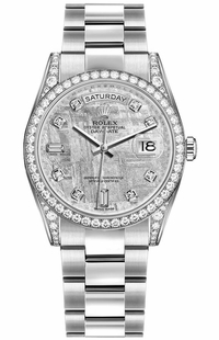 Rolex Day-Date 36 Diamond Gold Oyster Bracelet Watch 118389