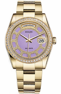 Rolex Day-Date 36 Diamond Gold Watch 118348-0190