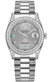 Rolex Day-Date 36 Diamond Gold Watch 118389-0078