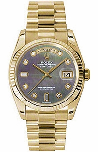 Rolex Day-Date 36 Diamond Solid Gold Watch 118238