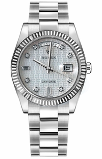 Rolex Day-Date 36 Fluted Bezel Gold Watch 118239-0280