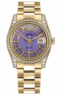 Rolex Day-Date 36 Lavender Dial Watch 118388-0158