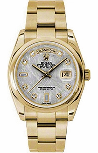 Rolex Day-Date 36 Meteorite Grey Diamond Dial Watch 118208-0134
