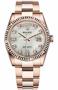 Rolex Day-Date 36 Mother of Pearl Dial Gold Watch 118235-0112