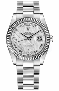 Rolex Day-Date 36 Oyster Bracelet White Gold Watch 118239-0295