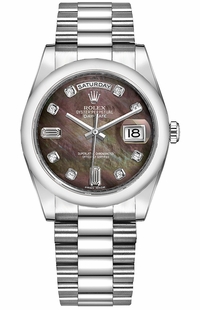 Rolex Day-Date 36 President Bracelet Platinum Watch 118206-0043