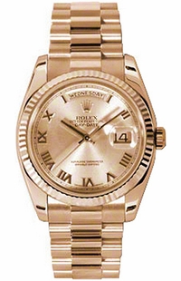 Rolex Day-Date 36 Rose Gold 18K Watch 118235