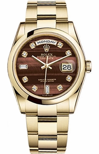 Rolex Day-Date 36 Solid Gold Watch 118208-0333