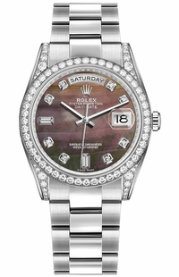 Rolex Day-Date 36 Solid White Gold Watch 118389-0057