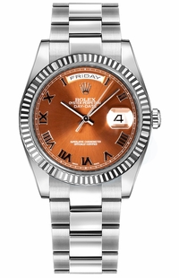 Rolex Day-Date 36 Swiss Automatic White Gold Watch 118239