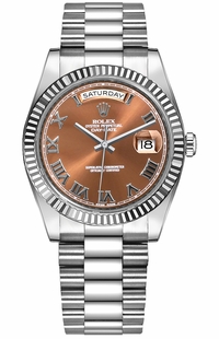 Rolex Day-Date 36 White Gold President Bracelet Watch 118239