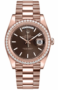 Rolex Day-Date 40 18k Everose Gold Men's Watch 228345RBR-0005 