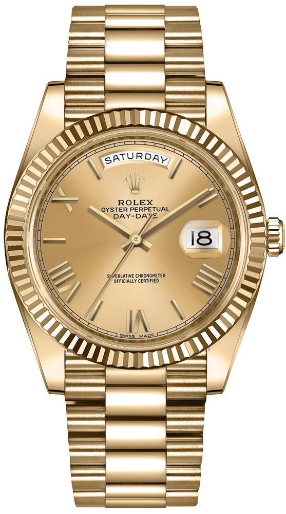 【g-rap】 JON DO / DIA CHRONICS Rolex Day-Date 40 Automatic Chronometer Men's Watch 228238BKMSP