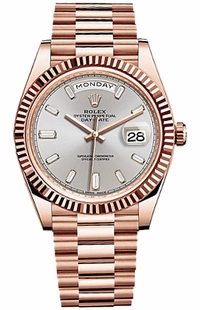 Rolex Day-Date 40 Men's 18K Rose Gold Watch 228235-0004