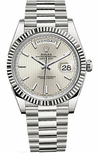 Rolex Day-Date 40 Men's Luxury 18k White Gold Men's Watch 228239-0001