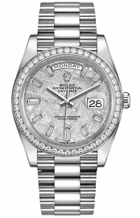 Rolex Day-Date 40 Meteorite Dial Diamond Bezel Men's Watch 228349RB-0040