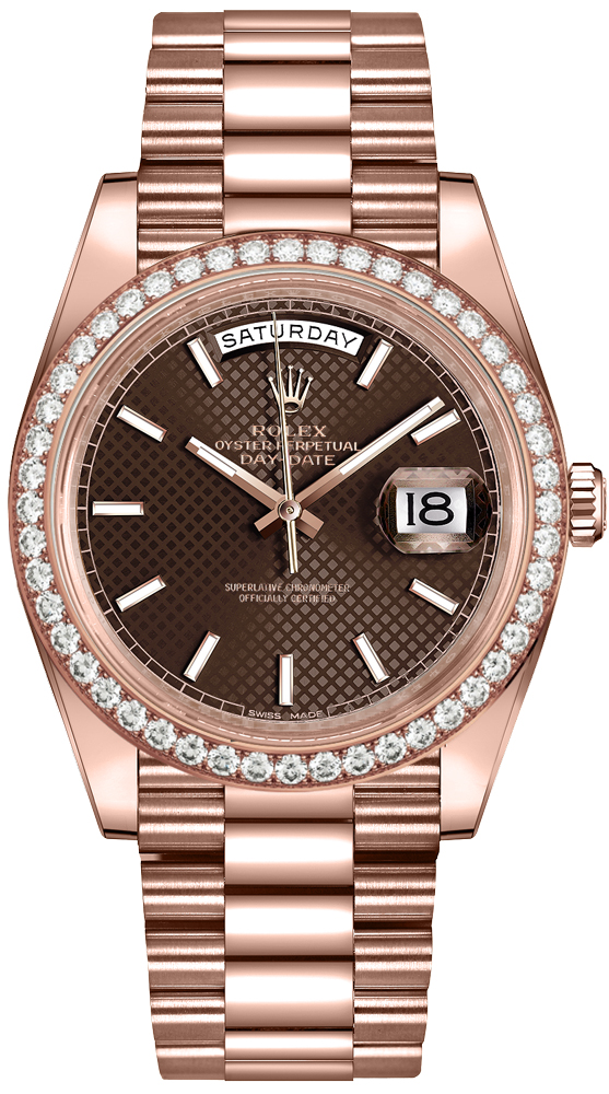 Rolex Day-Date 40 18k Everose Gold Men's Watch 228345RBR