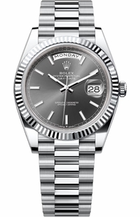 Rolex Day-Date 40 Slate Index Dial 40mm Platinum Men's Watch 228236-0013