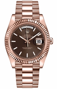 Rolex Day-Date 40 Solid 18K Rose Gold Men's Watch 228235-0006