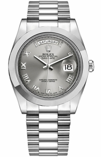 Rolex Day-Date 41 Diamond Platinum Watch 218206