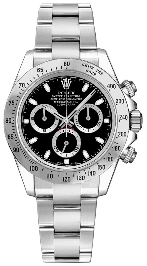 hektar glæde Tyranny Buy Authentic 116520 Rolex Daytona Cosmograph Black Dial Men's Watch For  Sale Lowest Price | AuthenticWatches