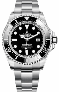 Rolex Deepsea Black Sea-Dweller Dial Oyster Steel Men's Watch 126660-0001