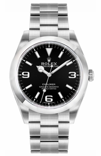 Rolex Explorer Black Luminous Dial Men's Watch 214270-0003