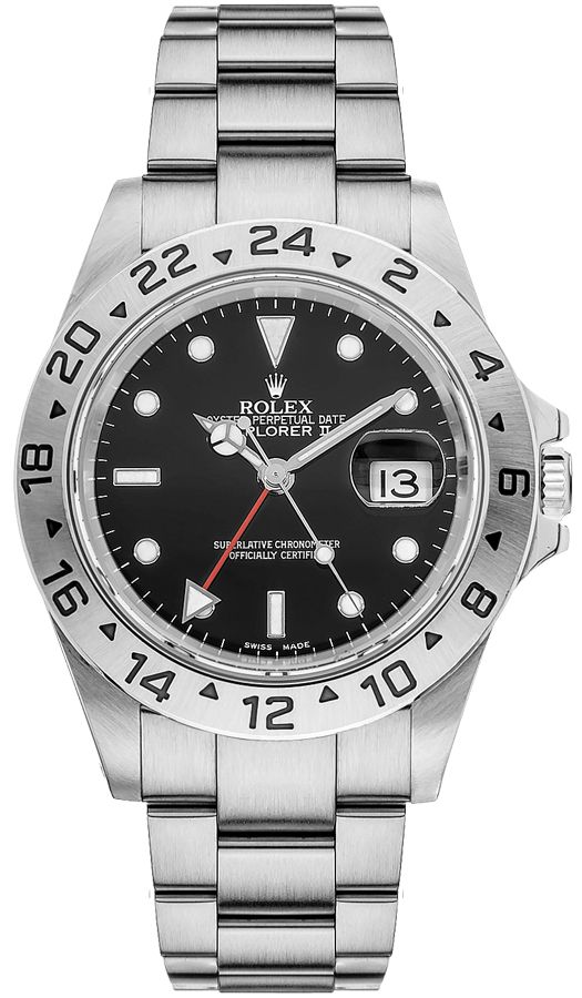 Kanon Bukser Frank Worthley 16570 Rolex Explorer II Auto Chronometer Dual Time Zone Watch