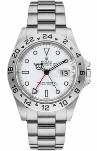 Rolex Explorer II White Dial Oystersteel Men's Watch 16570