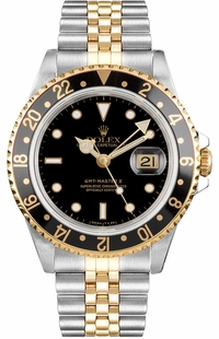 Rolex GMT-Master II Oystersteel & Yellow Gold Men's Watch 16713LN