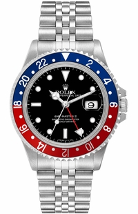 Rolex GMT-Master II Pepsi Blue & Red Bezel Jubilee Bracelet Men's Watch 16710